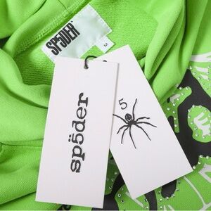 Sp5der Men's Green Sweater